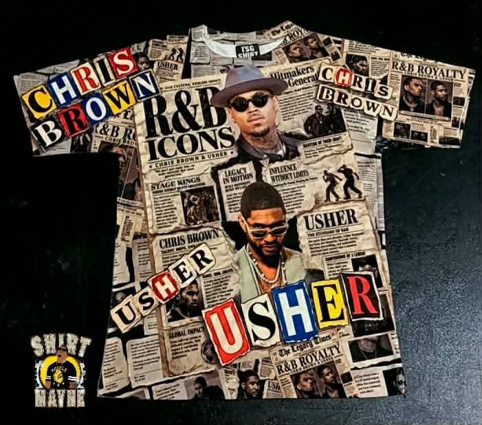 All Over Print Shirt: The R&amp;B Tour Newspaper