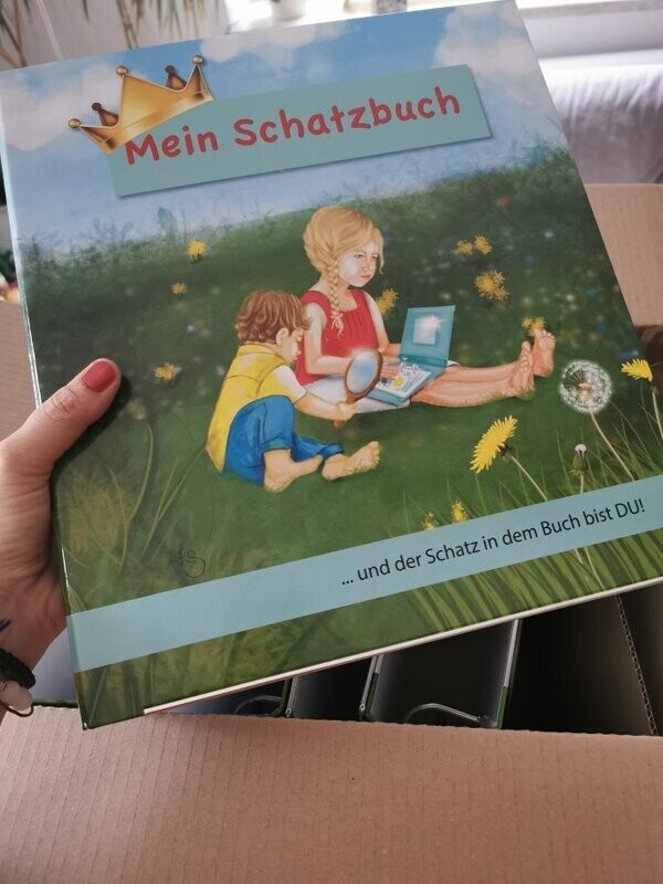 "MeinSchatzbücher" (15 Stück) - der besondere Ordner mit der Krone und dem besonderen  Spiegel/ Inklusive 100 Vorlagen als PDF!