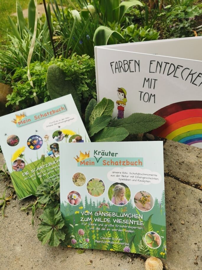 Frühlings- Spezial! Unsere 3 Bücher im Paket ;)  Vom Gänseblümchen zum Wilde Wiesentee - Farben entdecken mit Tom - Die Schatzbuchmethode- Portfolio mit Leichtigkeit - statt 59,79€ nur 54€