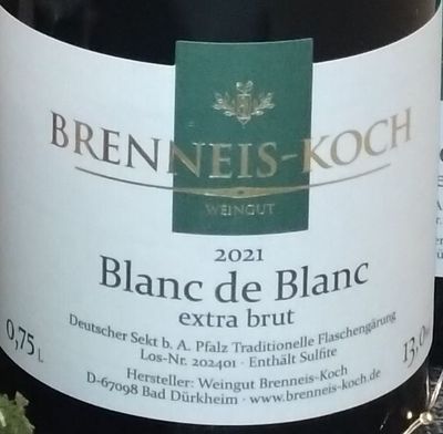 Blanc de Blanc Sekt b.A. extra brut Blanc de Blanc Sekt b.A. extra brut