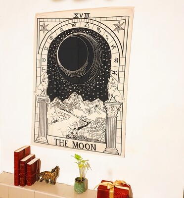 Moon Tarot Tapestry Wall Hanging