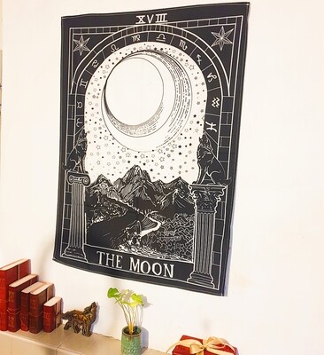 Moon Tarot Tapestry Wall Hanging