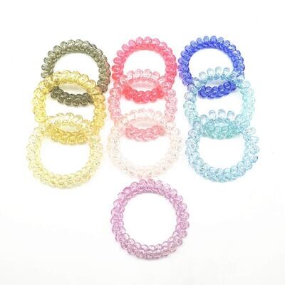 Spiral Hair Ties Pack of 4 Large Size
