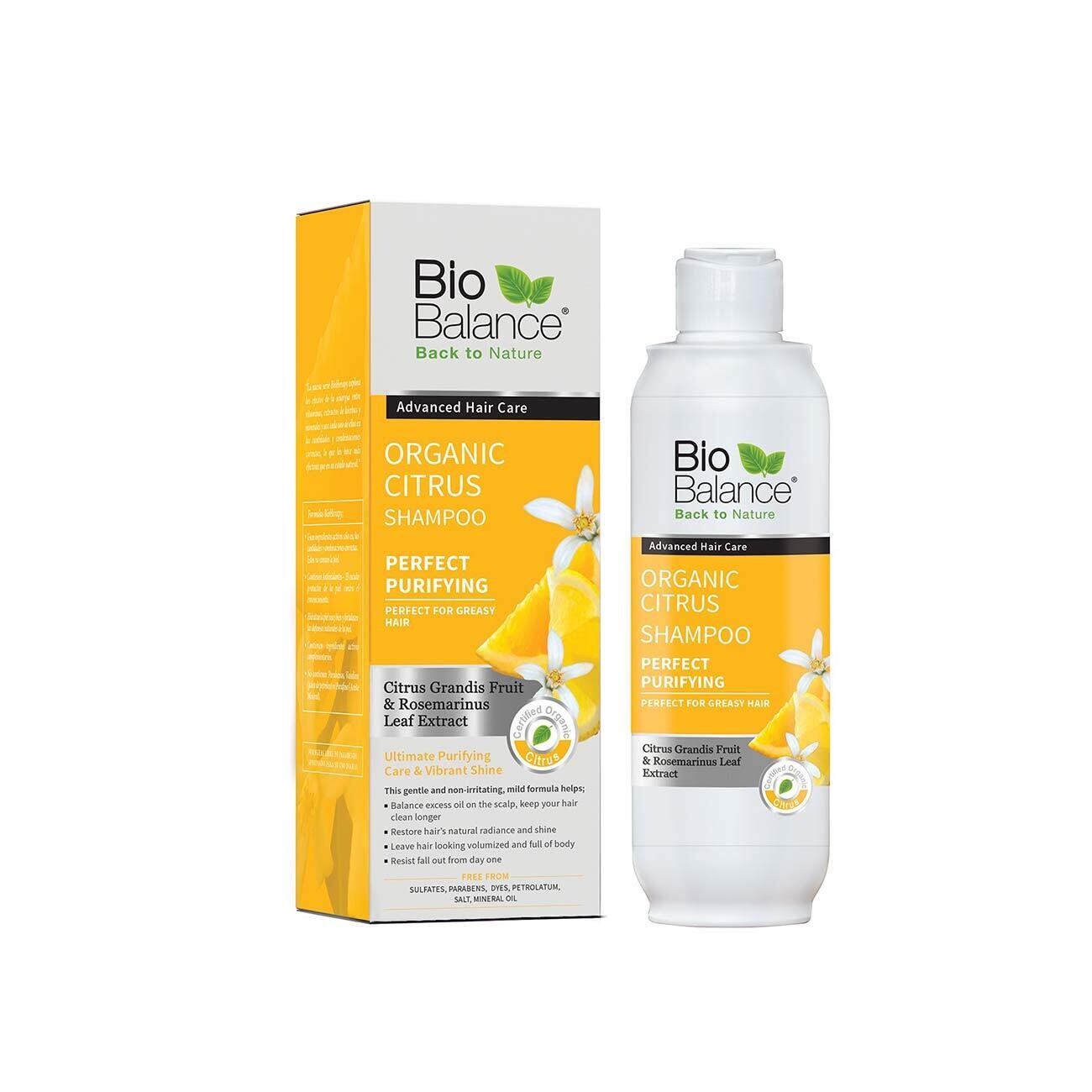 BIO BALANCE Organic Citrus Shampoo For Greasy Hair 330ml
