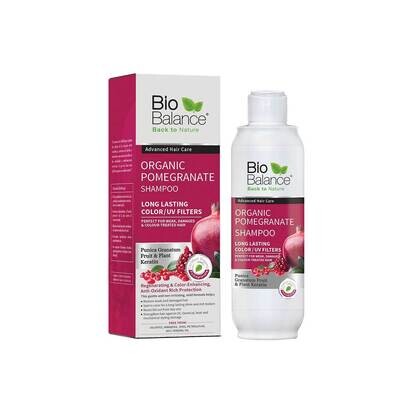 BIO BALANCE Organic Pomegranate Shampoo Perfect For Weak, Damaged &amp; Colour-Treated Hair 330 ml