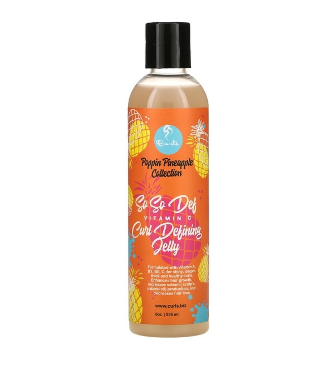 Curls Poppin Pineapple Collection, So So Def, Vitamin C, Curl Defining Jelly, 8 oz (236 ml)