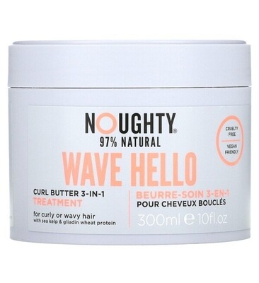 Noughty Wave Hello, Curl Butter 3-in-1 Treatment, For Curly or Wavy Hair, 10 fl oz (300 ml