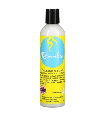 Curls Reparative Leave In Conditioner, Blueberry Bliss, 8 fl oz (236 ml)