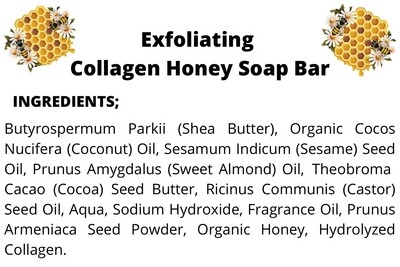 Royal Bath - Exfoliating Collage Honey Soap Bar