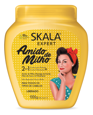 Skala Expert Corn Starch - Amido de Milho - All Hair Treatment Cream 1000 g