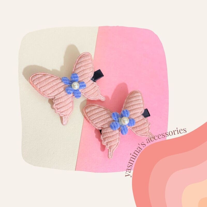 Velvet Butterfly Hair Clip