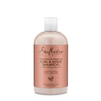 Sheamoisture COCONUT &amp; HIBISCUS CURL &amp; SHINE SHAMPOO