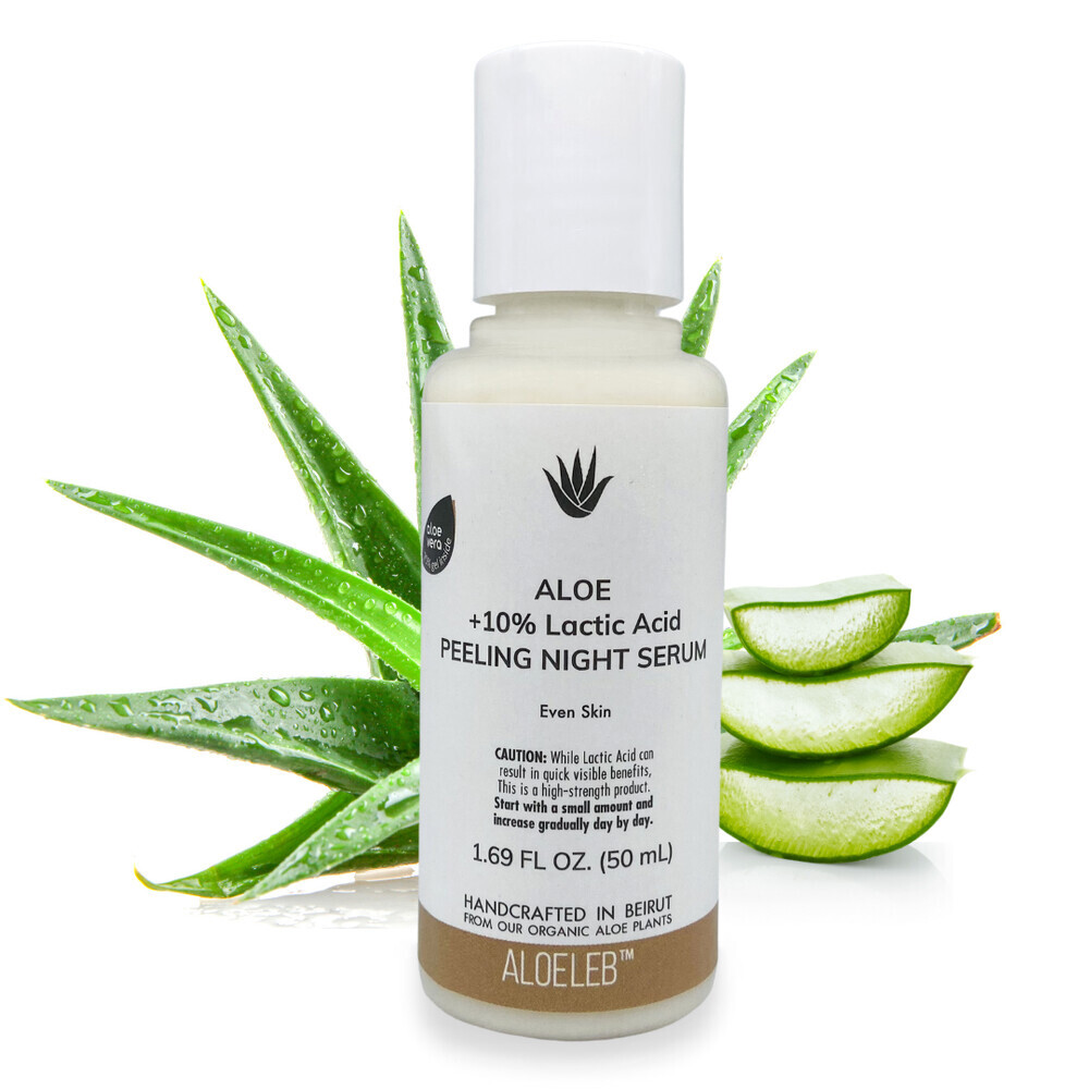 The AloeLab, Even-Skin, Aloe 10% Lactic Acid Peeling Night Serum
