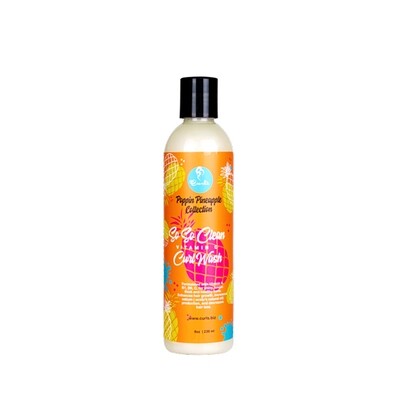Curls, Poppin Pineapple Collection, So So Clean, Vitamin C, Curl
Wash, 8 oz (236 ml)
