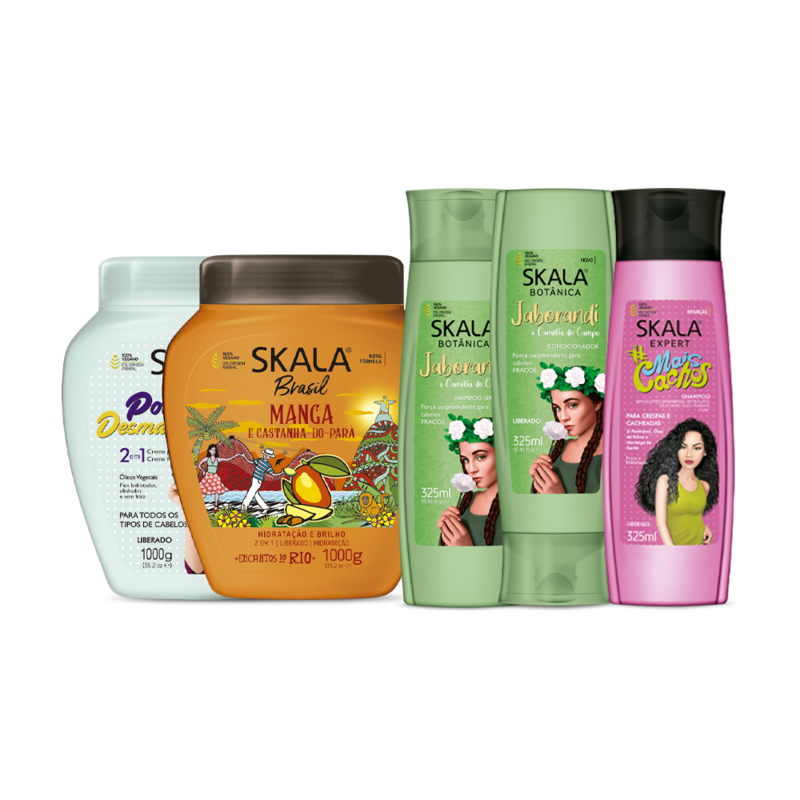 STRAIGHT ,WAVY &amp; CURLY  HAIR SKALA PACKAGE