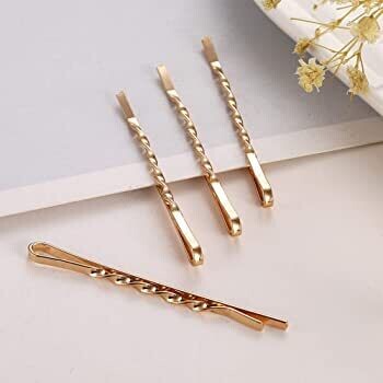 Gold Bobby Pins Pack of 2, Size: Small