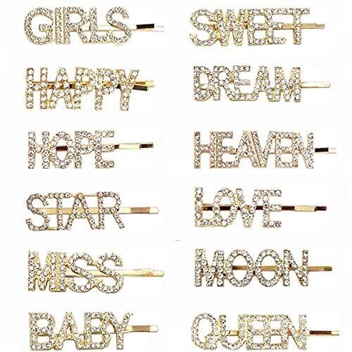 Gold Strass Bobby pins