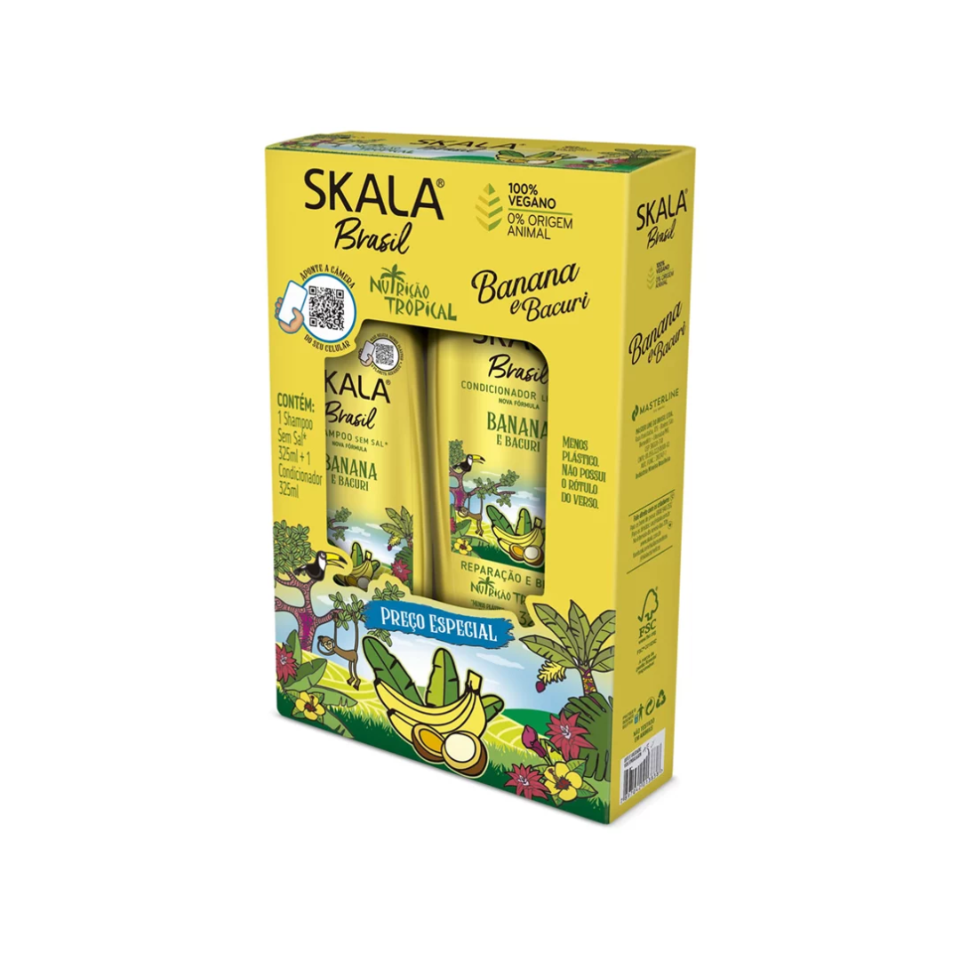 Skala Banana and Bacuri Clarifying Shampoo and Conditioner Kit 
