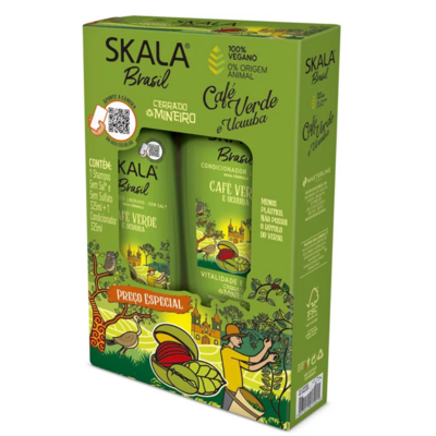 Skala Expert Café Verde and Ucuuba Shampoo and Conditioner Kit