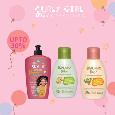 Skala Chamomile Skalinha Baby Shampoo and conditioner + divino leave in