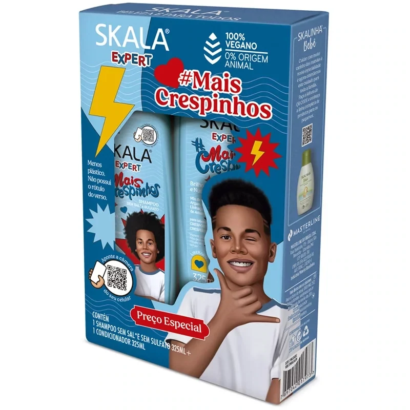 Skala Expert, Mais Crespinhos Shampoo &amp; Conditioner KIT