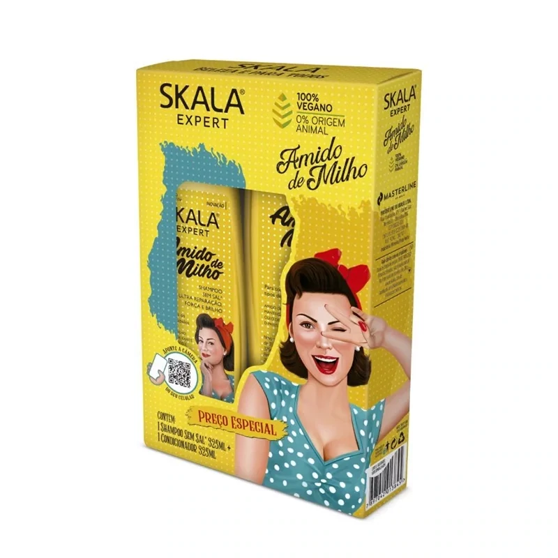 Skala Expert, Amido de Milho Shampoo &amp; Conditioner KIT 
