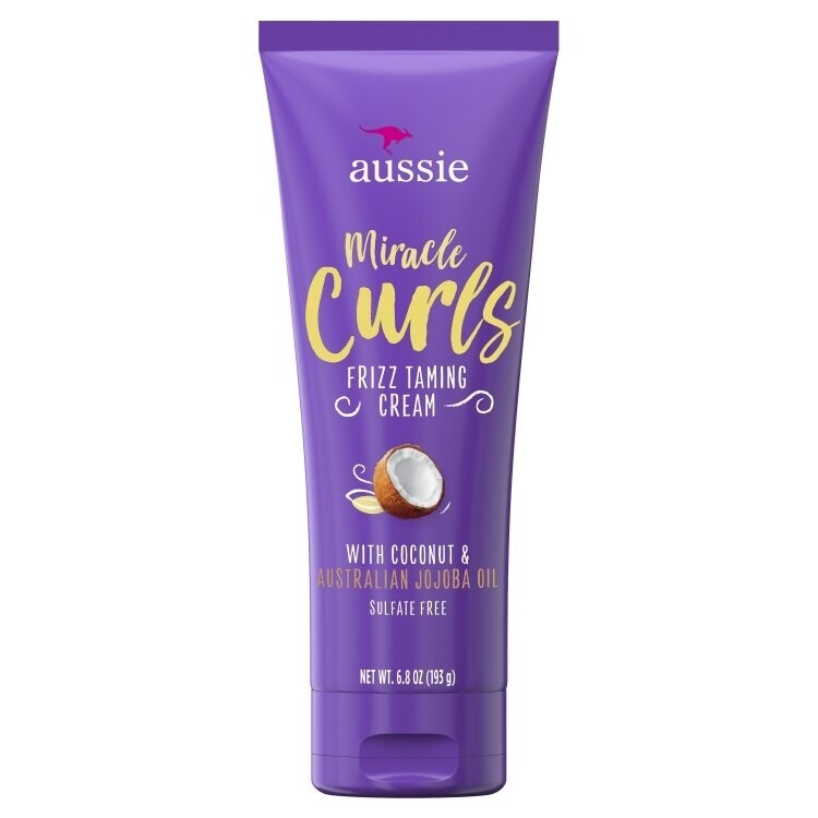Aussie,Aussie, Miracle Curls, Frizz Taming Cream with Coconut &amp; Jojoba Oil, 6.8 oz (193 g)