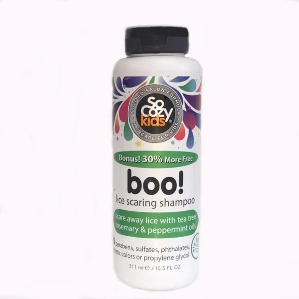 So Cozy Kids, boo! Lice Scaring Shampoo, Size: 311 mL 10.5 oz