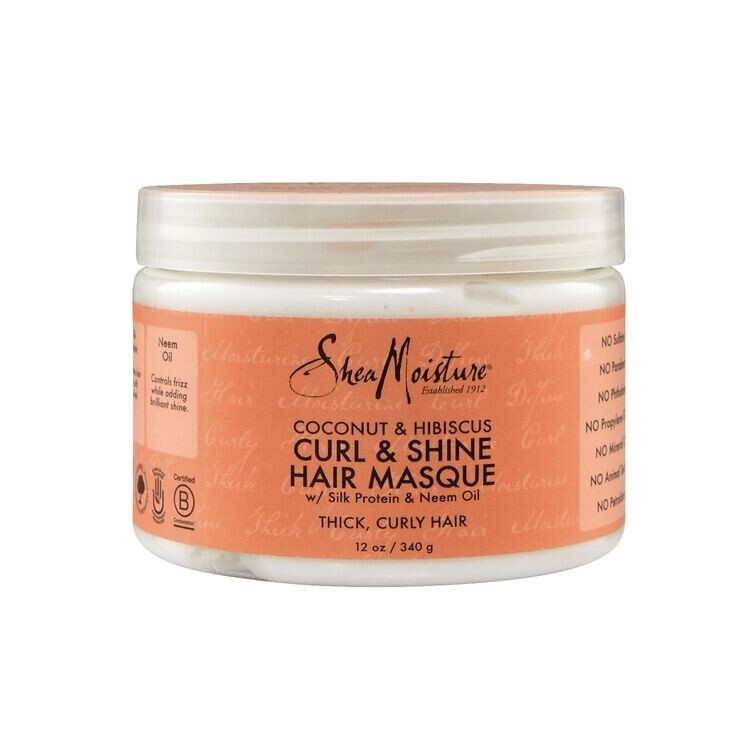 SheaMoisture Curl &amp; Shine Hair Masque, Coconut &amp; Hibiscus, 11.5 oz (326 g)
