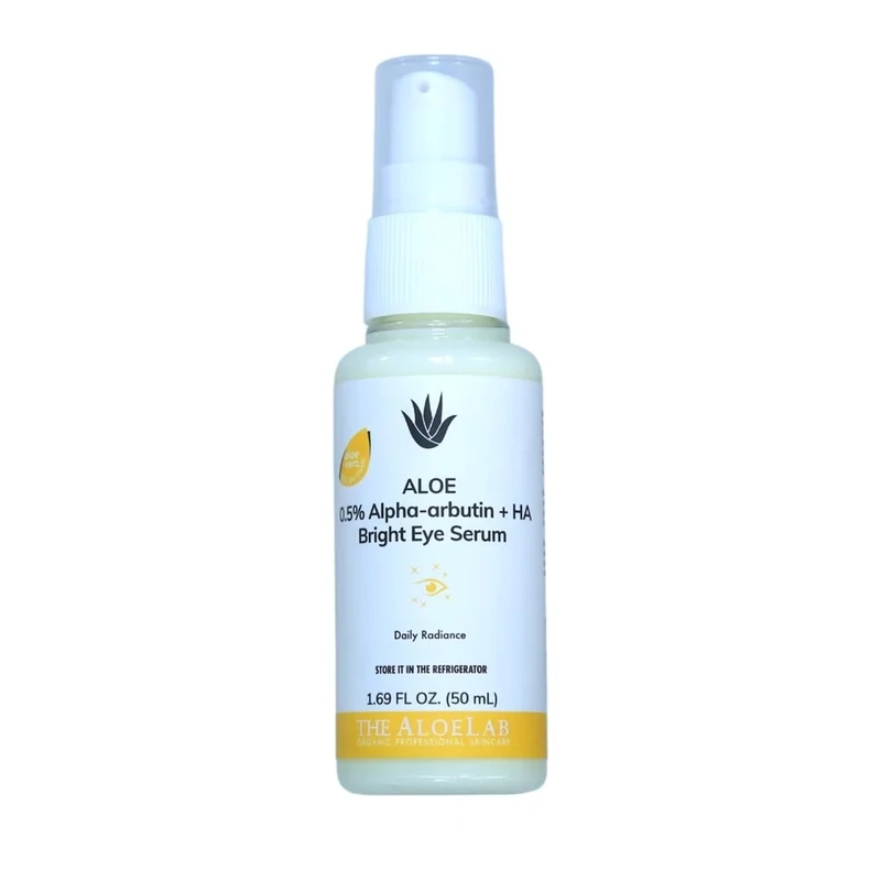 The AloeLab, Aloe 0.5% Alpha-arbutin +HA Bright Eye Serum