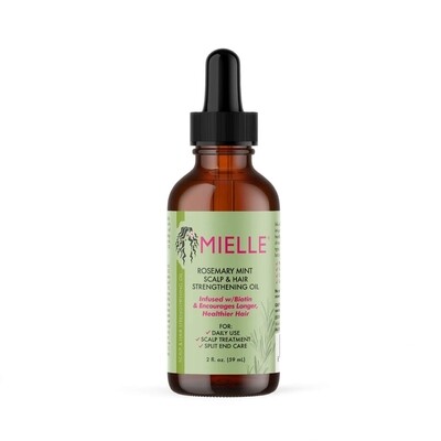 Mielle, Scalp &amp; Hair Strengthening Oil, Rosemary Mint, 2 fl oz (59 ml) 