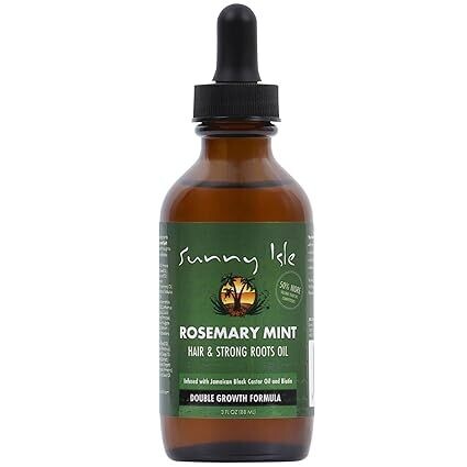 Sunny Isle Rosemary Mint Hair and Strong Roots Oil 3oz , 90ml