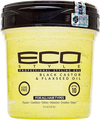 Eco Style Black Castor & Flaxseed Oil Professional Styling Gel 227mL