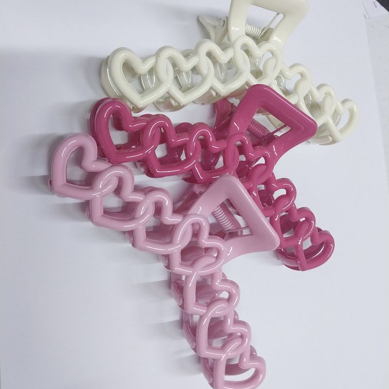Heart Shapes Large Claw Clip