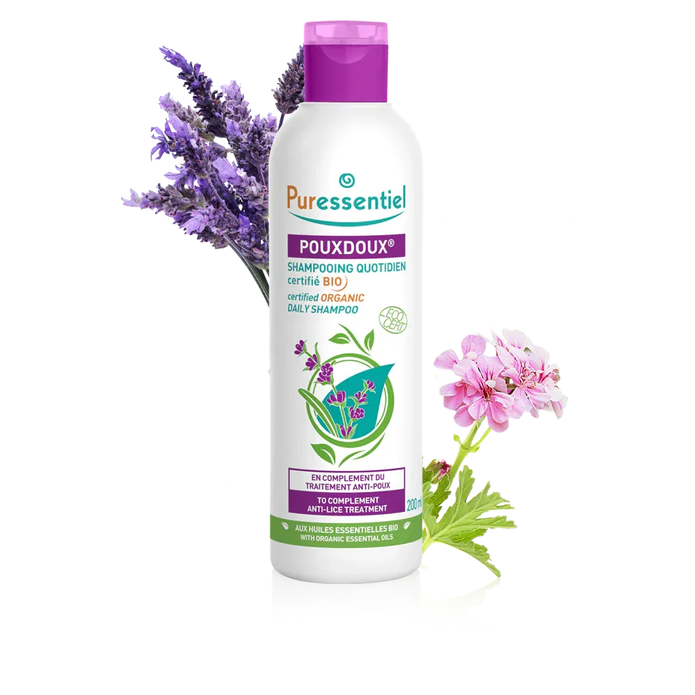 Puressentiel, Pouxdoux certified organic daily shampoo