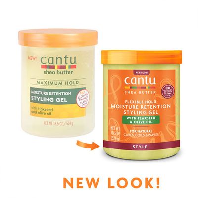 Cantu Shea Butter Maximum Hold Moisture Retention Styling Gel with Flaxseed and Olive Oil 524g