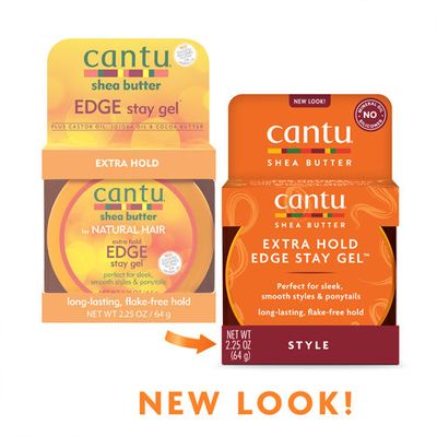 Cantu, Shea Butter for Natural Hair, Extra Hold Edge Stay Gel, 2.25 oz (64 g)