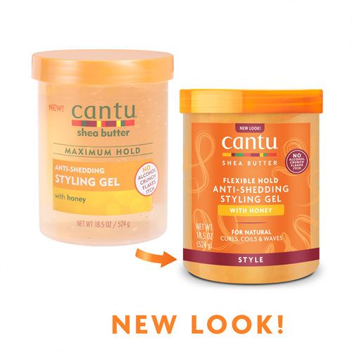 CANTU Flexible Hold ANTI-SHEDDING STYLING GEL - With Honey - 524g