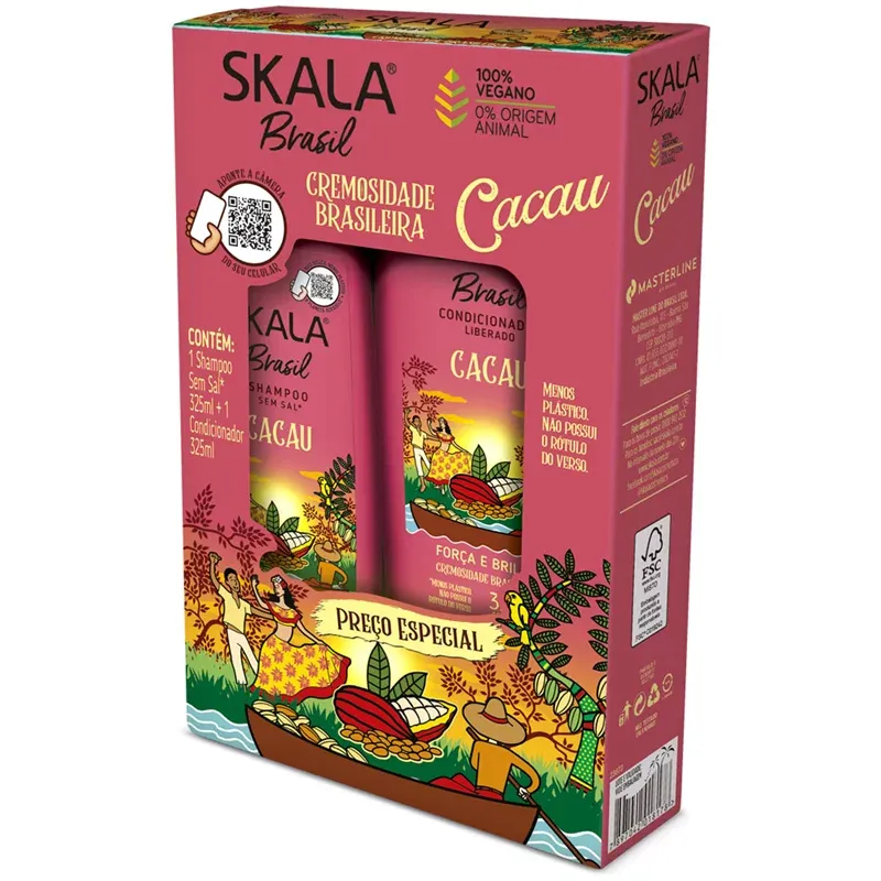 Skala Brasil, Cacau Shampoo &amp; Conditioner Kit