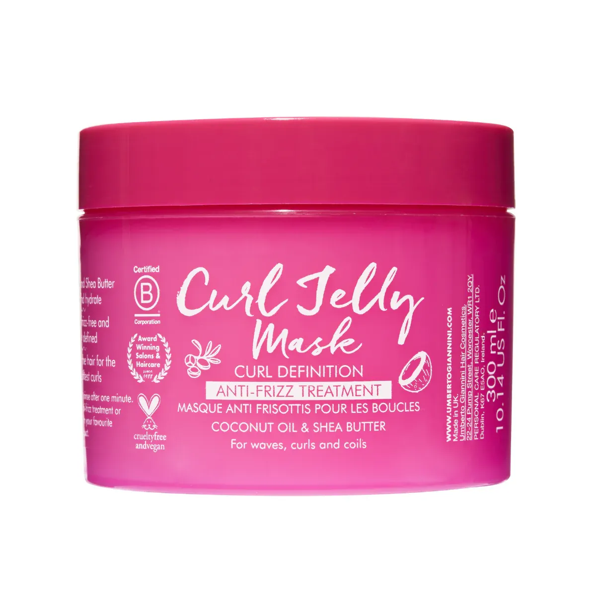 Umberto Giannini, Curl Jelly Mask, Anti-Frizz Treatment 300ml