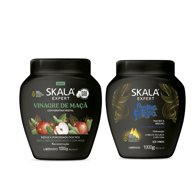 Skala Expert Black Mud &amp; Apple Vinegar Treatment Masks