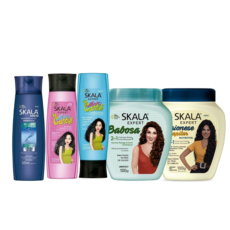 WAVY &amp; CURLY  HAIR SKALA PACKAGE
