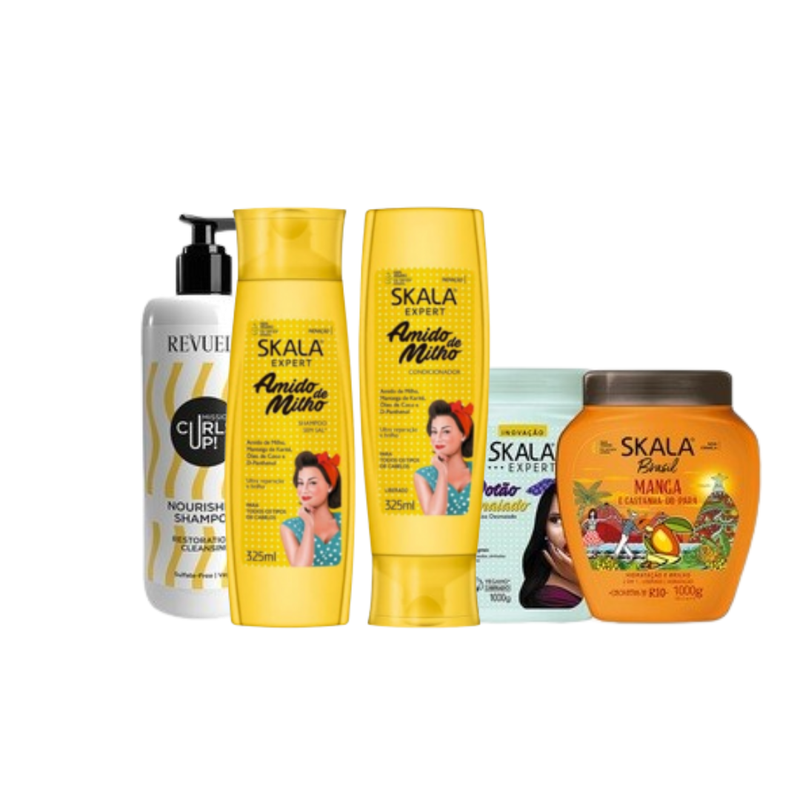 STRAIGHT ,WAVY &amp; CURLY  HAIR SKALA PACKAGE