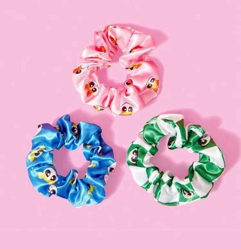 Powerpuff Girls Scrunchies Set of 3