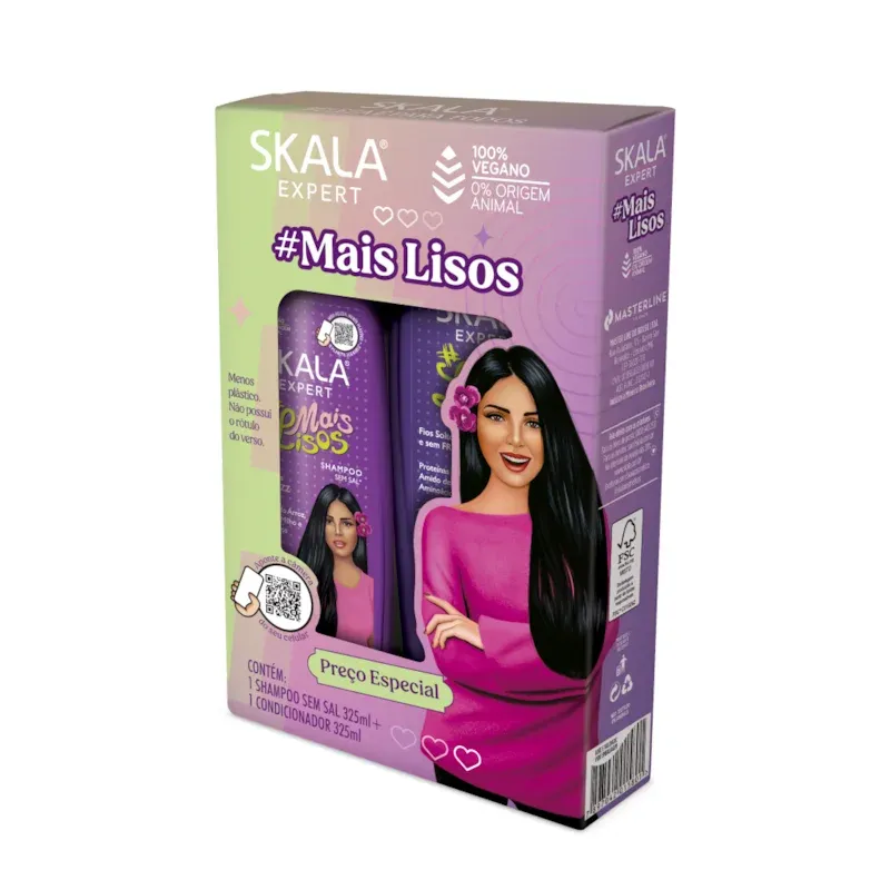 Skala Expert, Mais Lisos Shampoo &amp; Conditioner KIT 