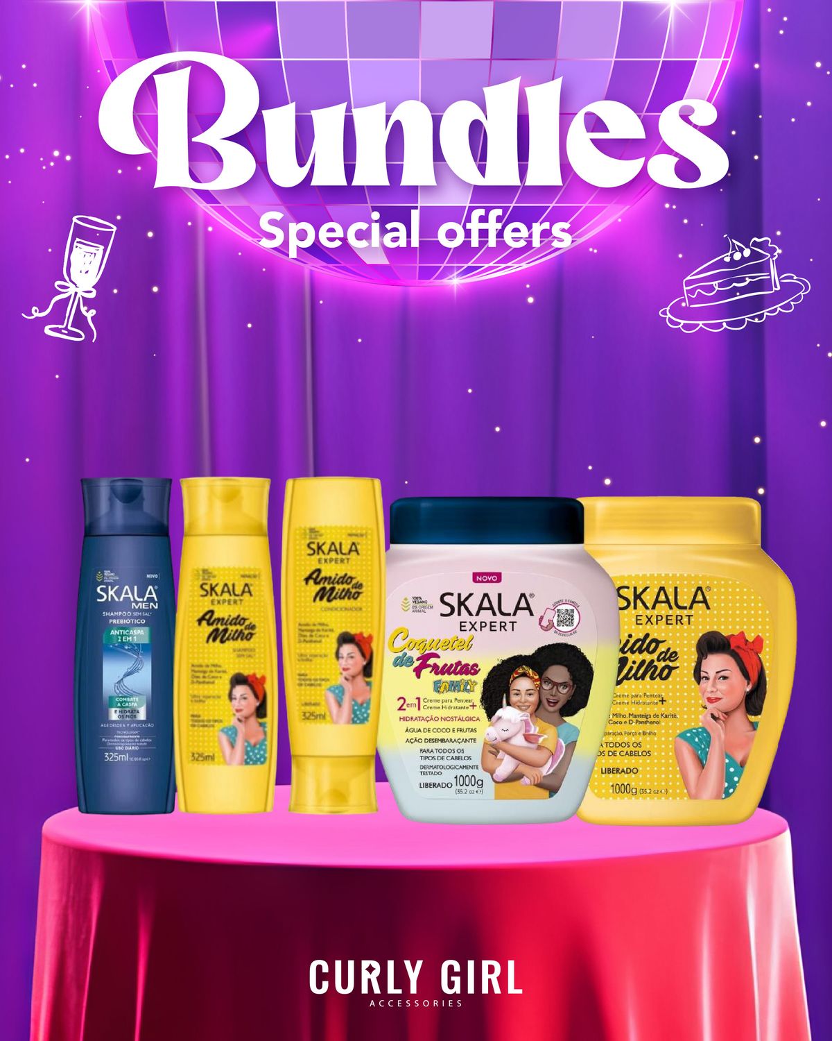 SKALA Bundle 4 FREE Anti-dandruff Shampoo