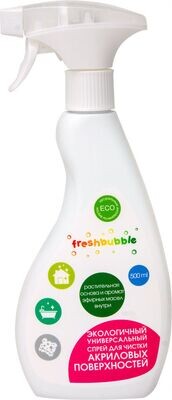 Спрей-очиститель для акриловых поверхностей FreshBubble (500мл)