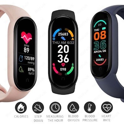 M6 Smart Band Men Women Fitness Tracker Sports Smart Watch Bracelet Heart Rate Blood Pressure Monitor Health Wristband