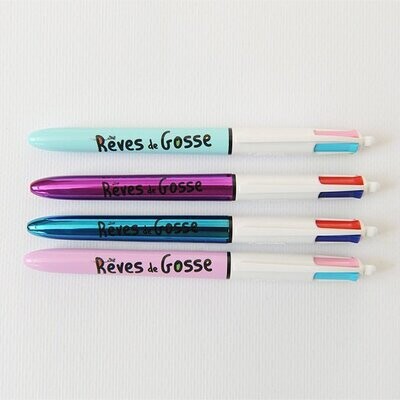 Stylo bille 4 Couleurs