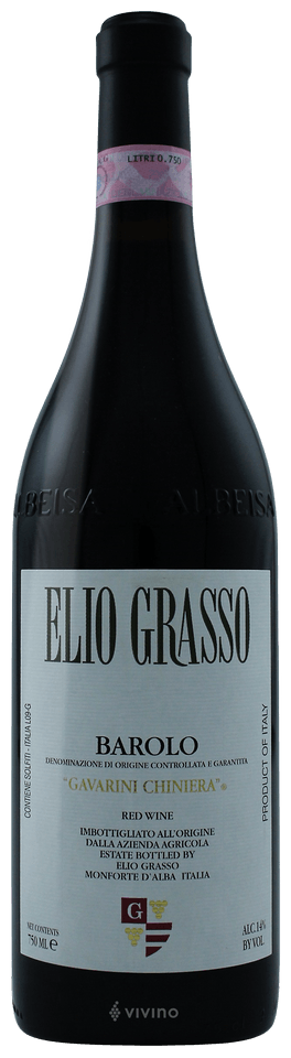 Elio Grasso Barolo Gavarini Chiniera 2012 Red